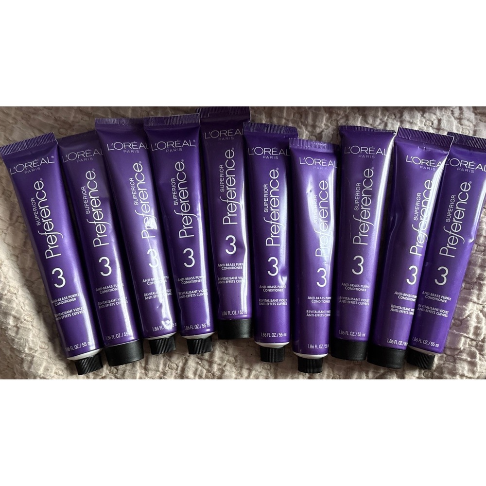 10 - Loreal - Superior Preference - Anti Brass Purple Conditioner ~ 1.86 FL OZ